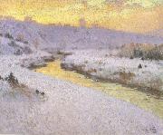 marc-aurele de foy suzor-cote Stream in Winter (nn02) Spain oil painting artist